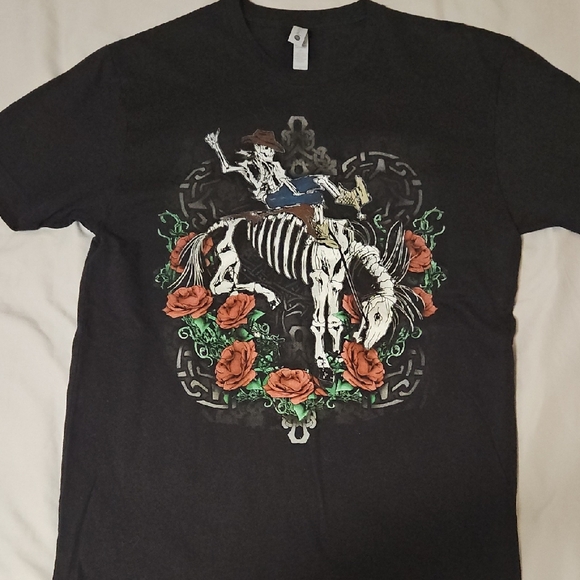 Next Level Apparel Tops - Next Level Apparel GARY ALLAN Black Short Sleeve Concert Tee Women's Sz M